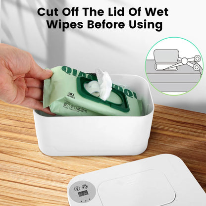 Baby Wipe Warmer with Night Light | Keeps Wipes Warm & Moist for Newborn Comfort